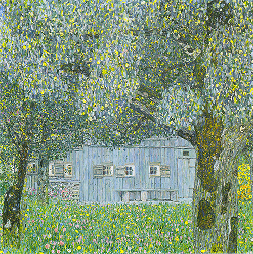 gornjoaustrijska seoska kuća (1911) gustav klimt 