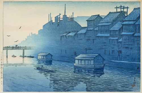 jutro na dotonboriju (1921) serija uspomene s putovanja ii kawase hasui 