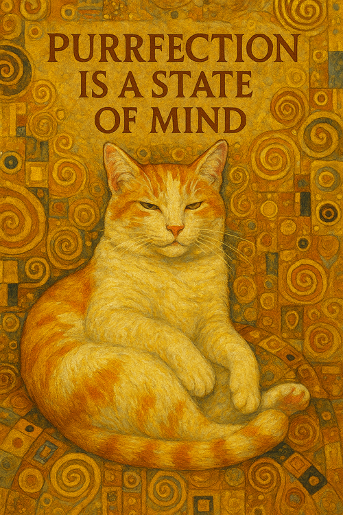 purrfection is a state of mind  
