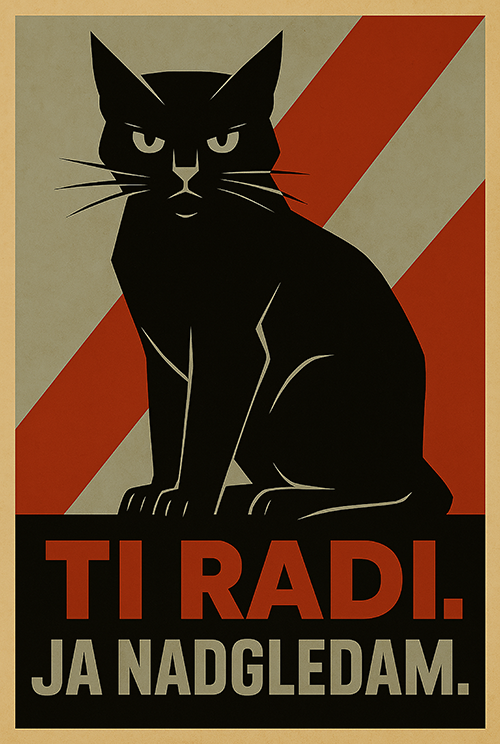 ti radi ja nadgledam (crveno crno)  