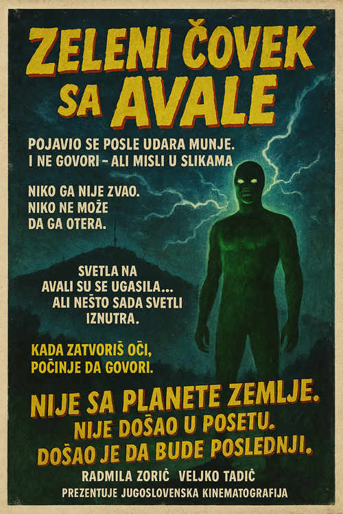 zeleni čovek sa avale  