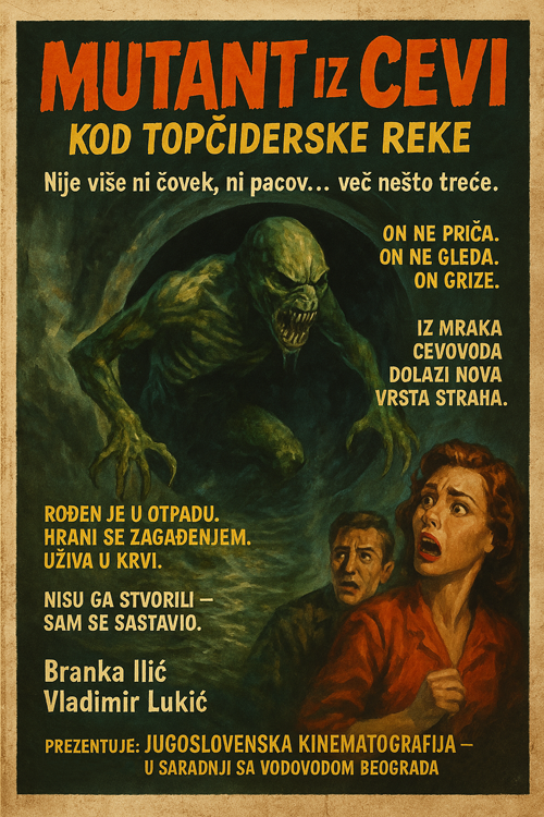 mutant iz cevi kod topčiderske reke  