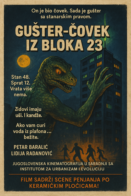 gušter čovek iz bloka 23  
