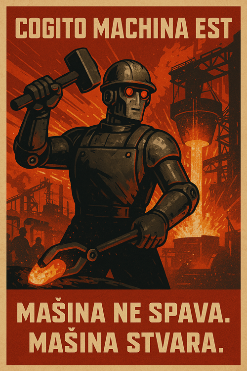 cogito machina est mašina ne spava mašina stvara  