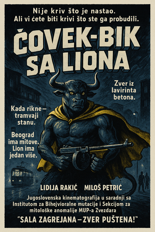 čovek bik sa liona  