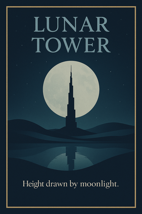 lunar tower height drawn by moonlight  