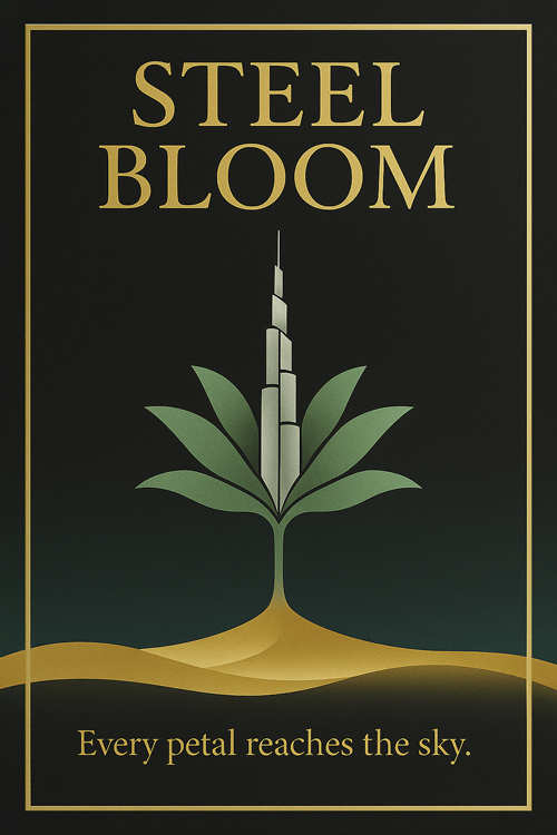 steel bloom every petal reaches the sky  