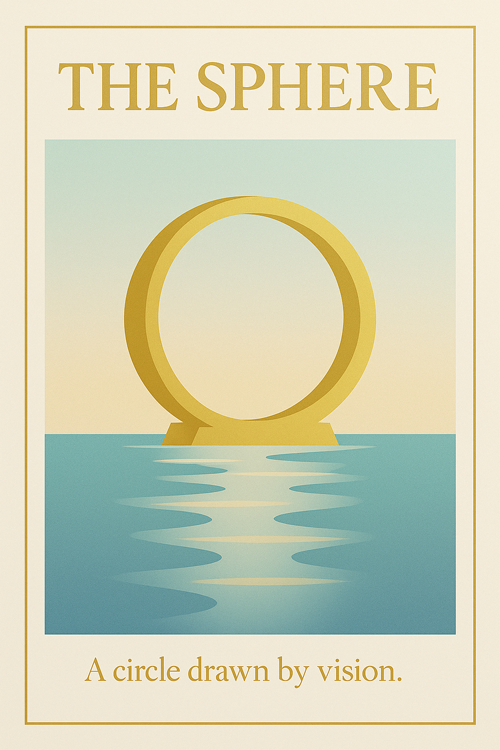 the sphere a circle drawn by vision  