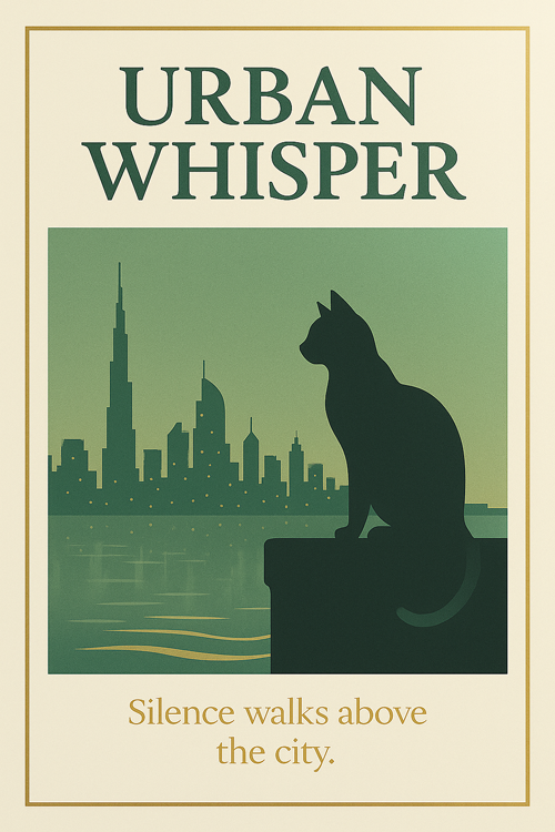 urban whisper silence walks above the city  