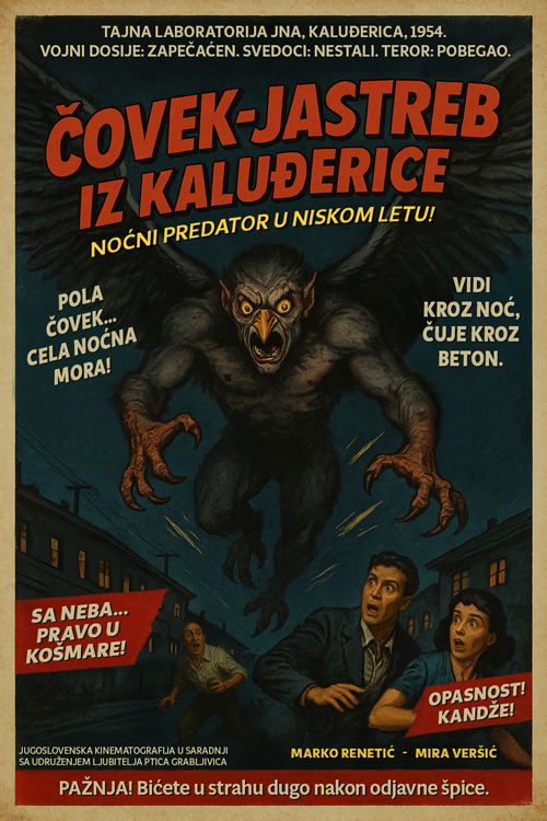 čovek jastreb iz kaluđerice  