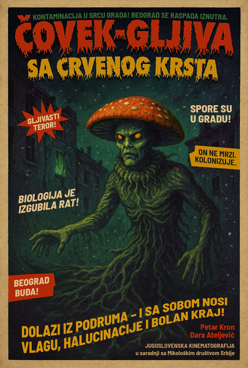čovek gljiva sa crvenog krsta  