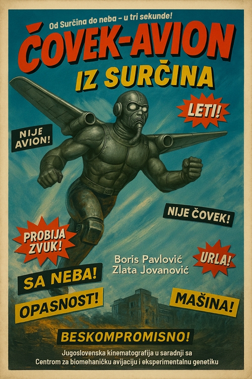 čovek avion iz surčina  