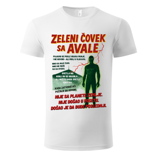 zeleni čovek sa avale  