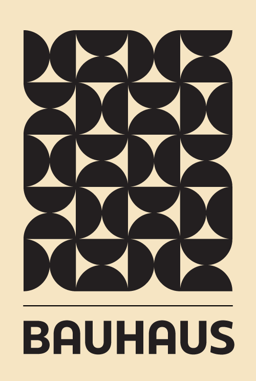 crni šablon bauhaus  