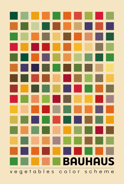 vegetables color scheme  