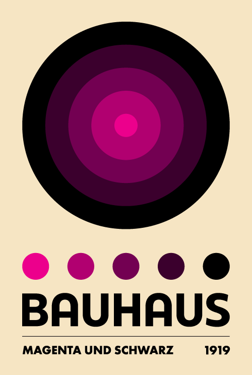 serija 5 farbstudie magenta und schwarz (studija boje, magenta i crna)  
