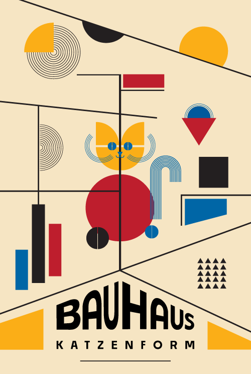 bauhaus katzenform oblik mačke  