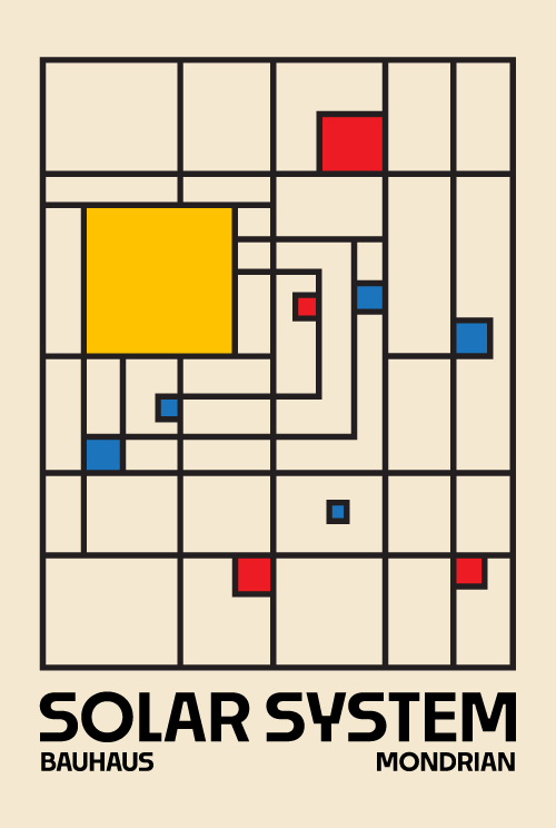 sunčev sistem mondrian (solar system)  