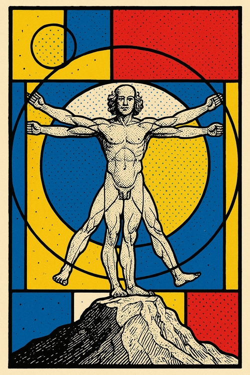 vitruvijev čovek remix leonardo da vinči  