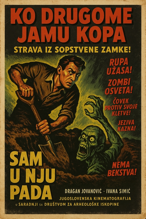 ko drugome jamu kupa, sam u nju pada  