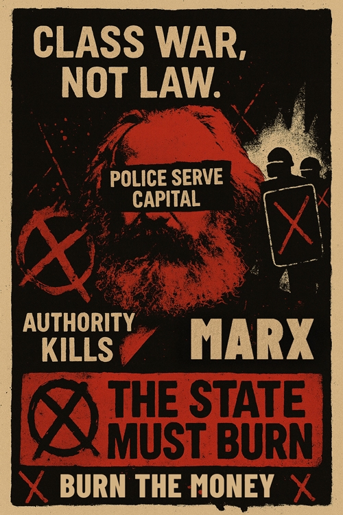 marx burn the money  