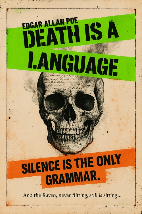 edgar allan poe death is a language serija the raven manifesto  