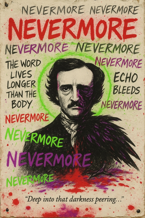 edgar allan poe nevermore serija flesh and ink  