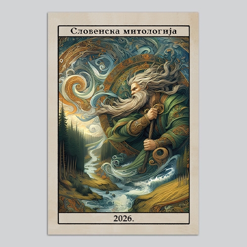 slovenska mitologija zidni kalendar za 2026 godinu  