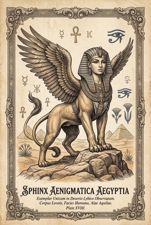 sfinga sphinx aenigmatica aegyptia  