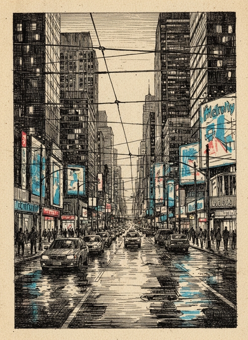 plavi odraz posle kiše  