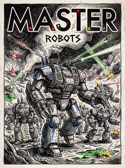 master robots war machine  