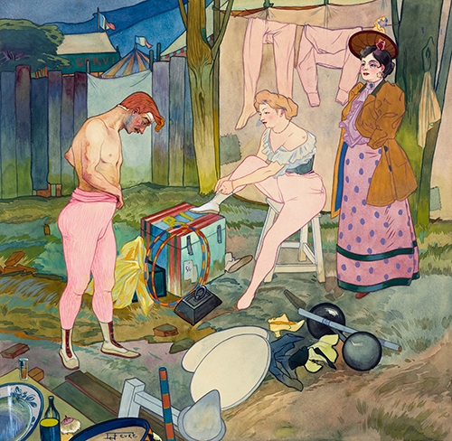 cirkus korvi (le cirque corvi) (oko 1893) georges de feure 