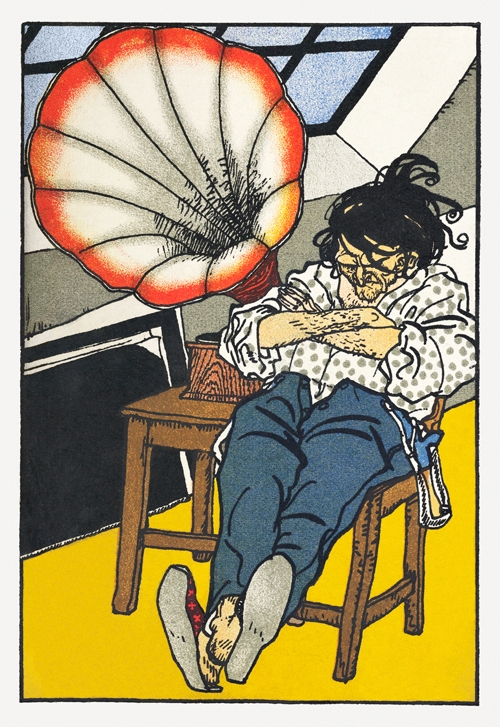 ljubitelj betovena (ein beethovenschwärmer) (1911) moriz jung 