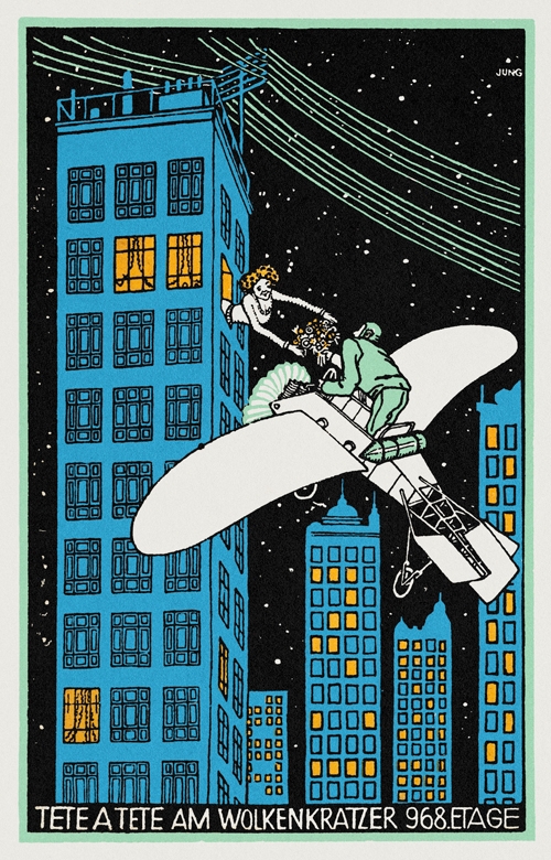 tête à tête na 968 spratu nebodera (1911) moriz jung 