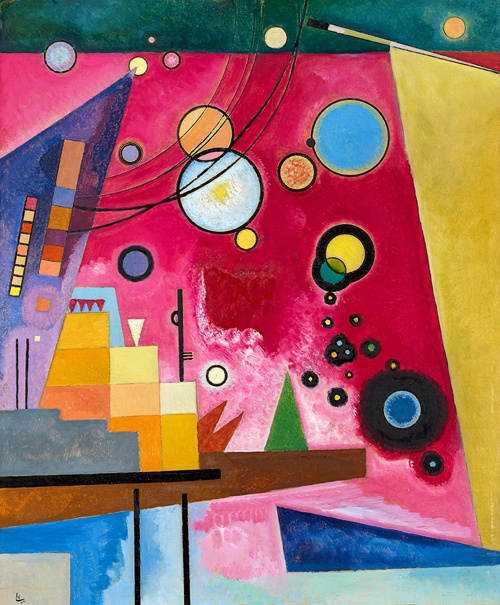 heavy red (1924) vasilij vasiljevič kandinski 