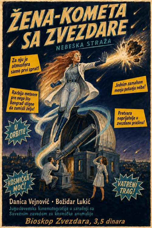 žena kometa sa zvezdare  