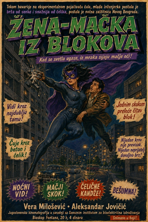 žena mačka iz blokova  