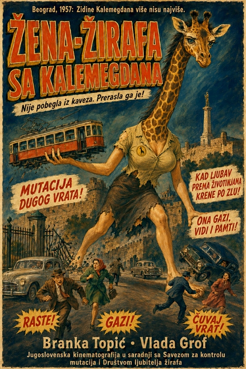 žena žirafa sa kalemegdana  
