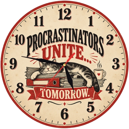 procrastinators unite tomorrow  